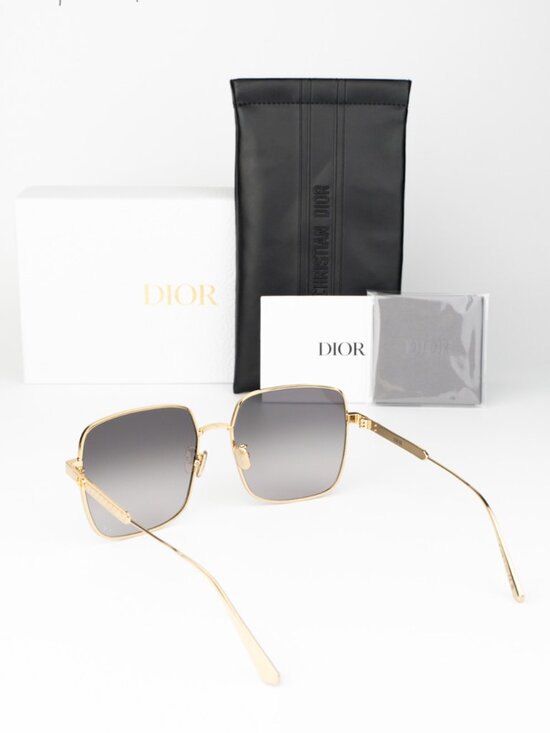 Dior Women Sunglasses Gold Grey Gradient Square DIORCANNAGE S1U B0A1 BRAND NEW main image 6